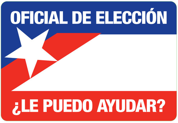 Election Nametags Spanish 1000/roll