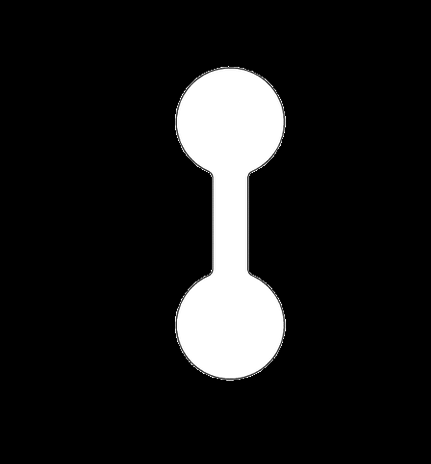 Jewelry Label - 1.375" x .4792" Round Ends, Direct Thermal